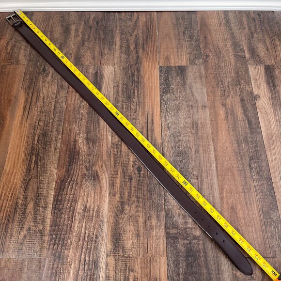 Joseph Abboud Leather Dress Belt Edge Detail Handcrafted in Italy Size 38 Brown - Picture 10 of 14